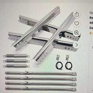 Repair Kit Hipoilk Stainless Steel Grill Heat Plates and Burners for Char-Broil